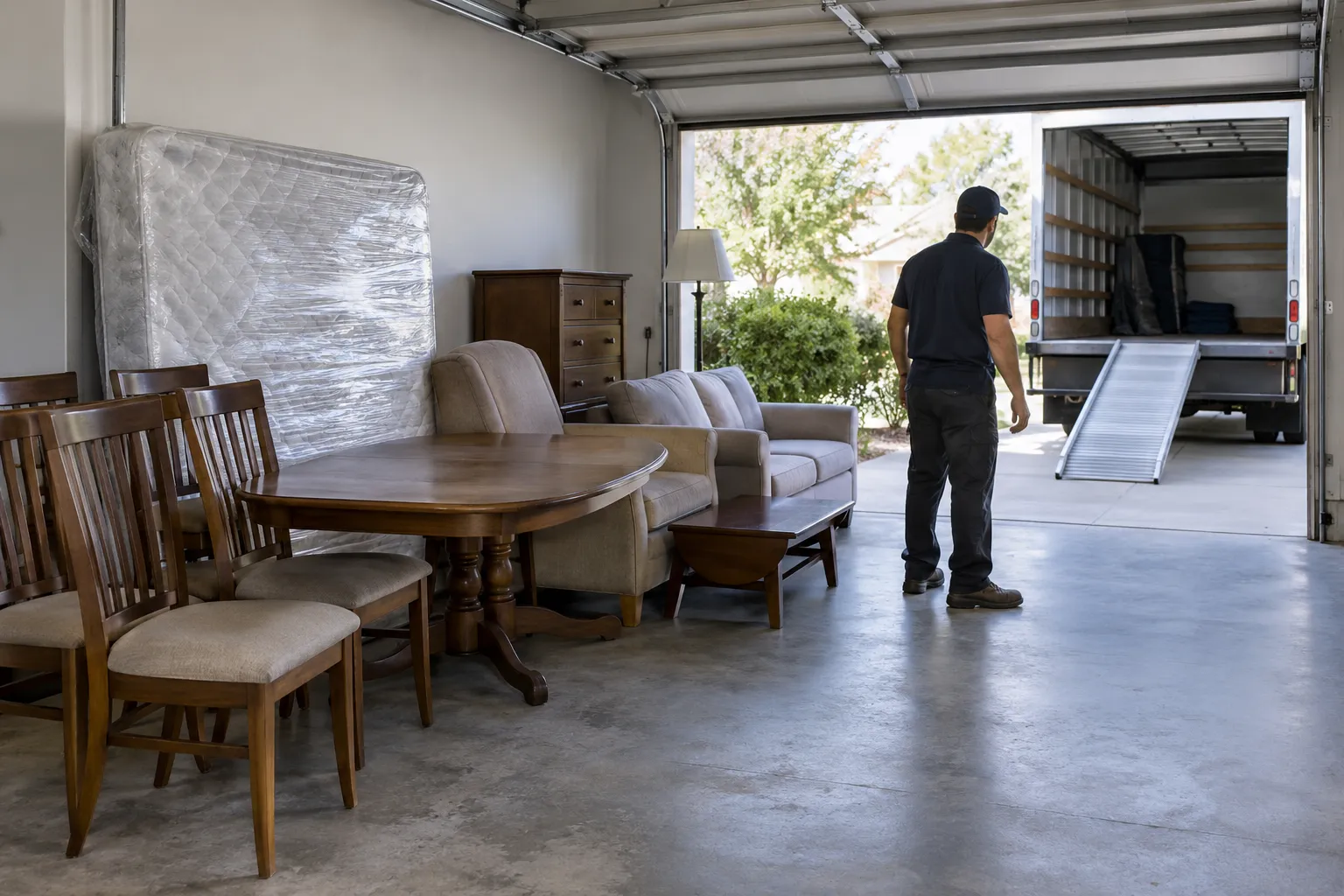 Preparation for furniture removal